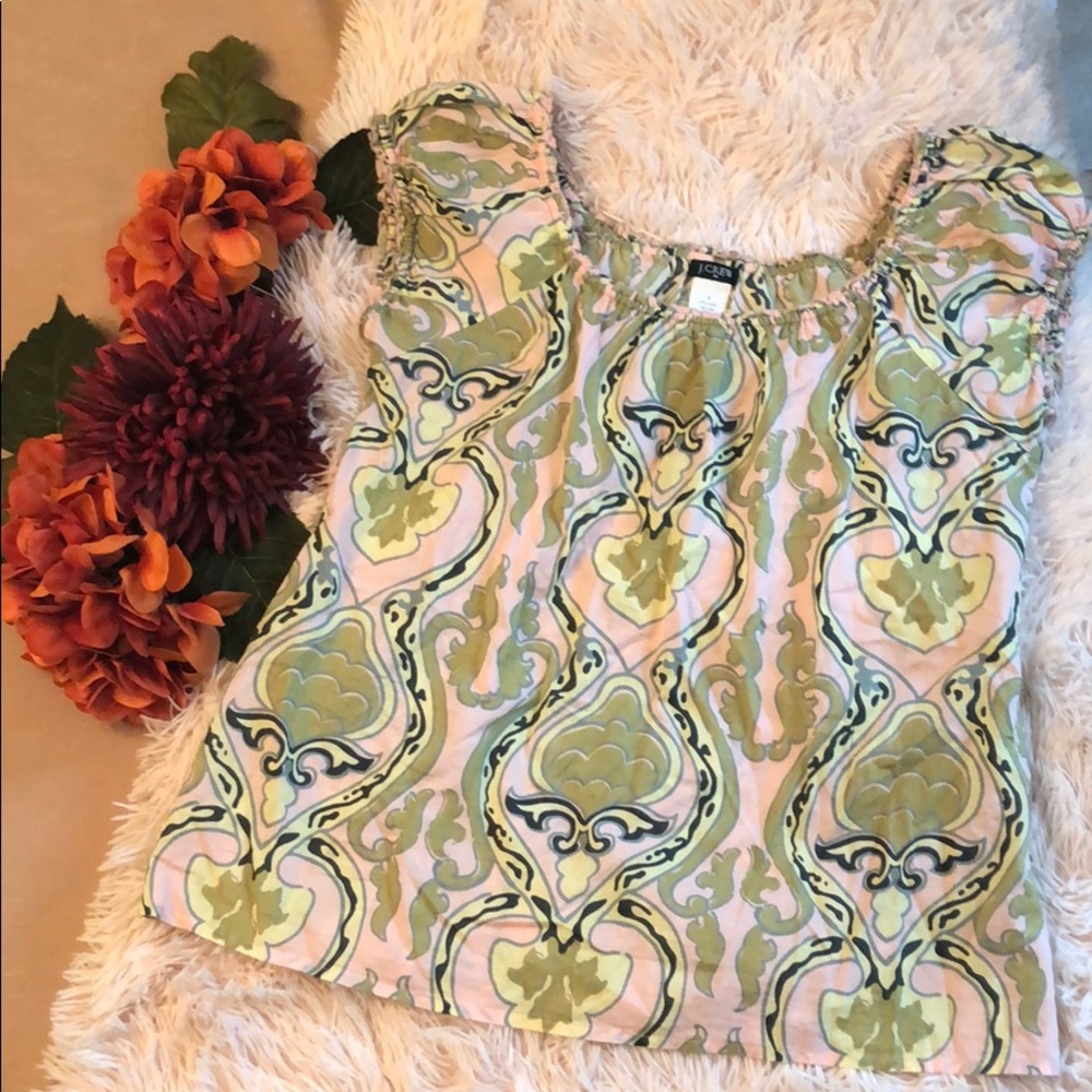 Cotton scoop neck Jcrew top